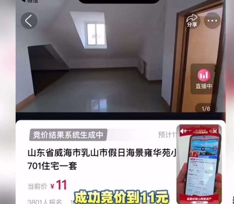 女子11元拍到海景房 險(xiǎn)被老公拒收
