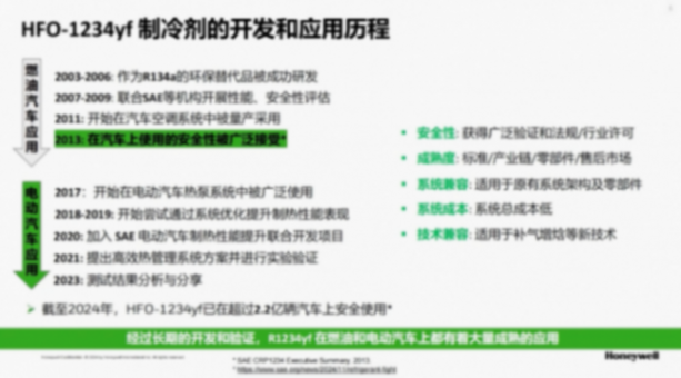 霍尼韋爾高性能汽車制冷劑解決方案 霍尼韋爾高性能汽車制冷劑解決方案